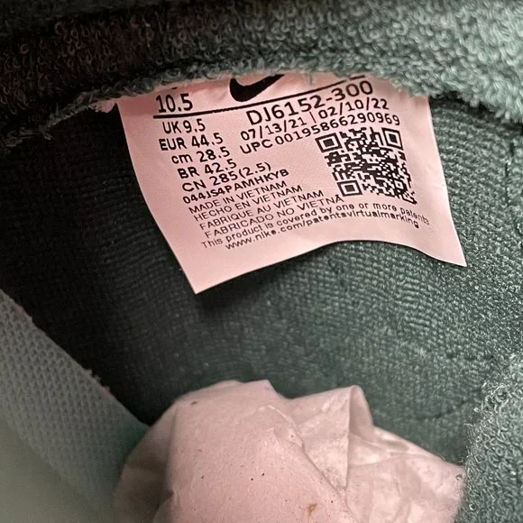 Nike Dunk High Retro SE Athletic Club Mens Shoes Green DJ6152-300 NEW Size 10.5 - Picture 7 of 7